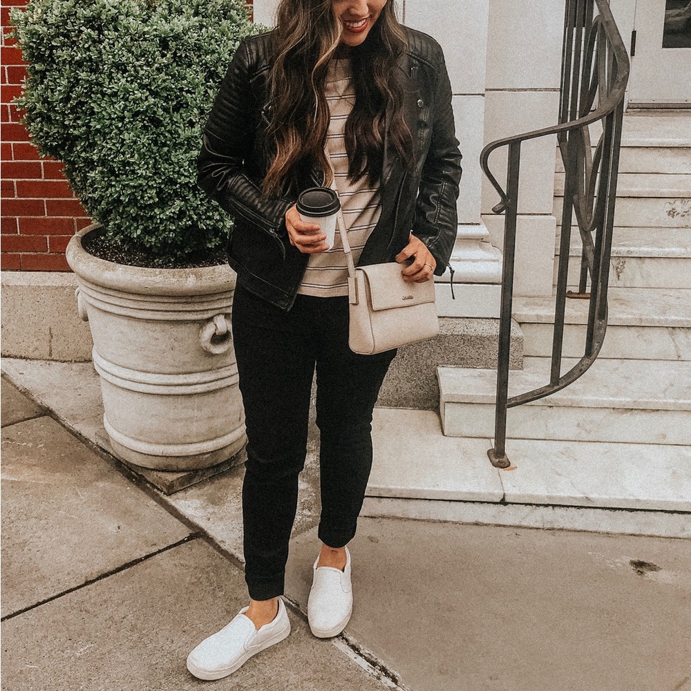 Vegan Leather Moto Jacket
